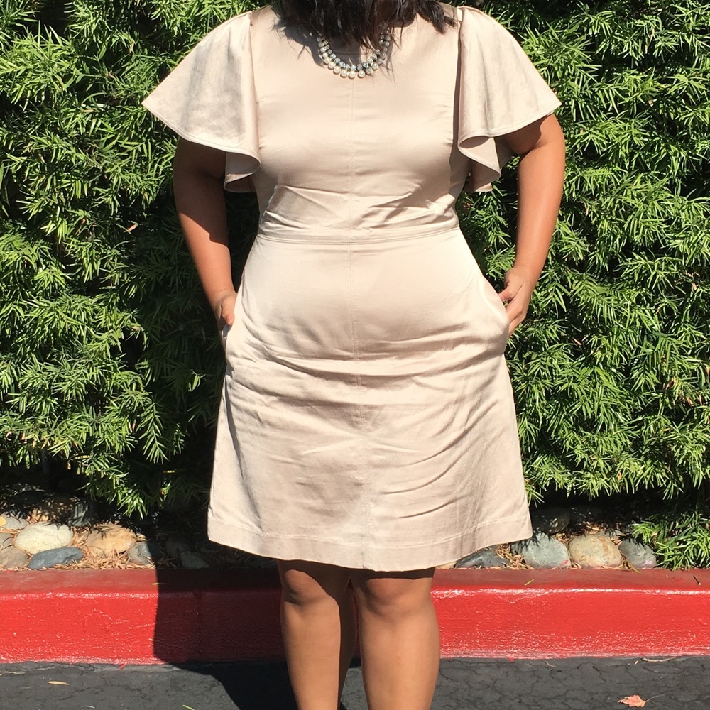 Neutral color dress